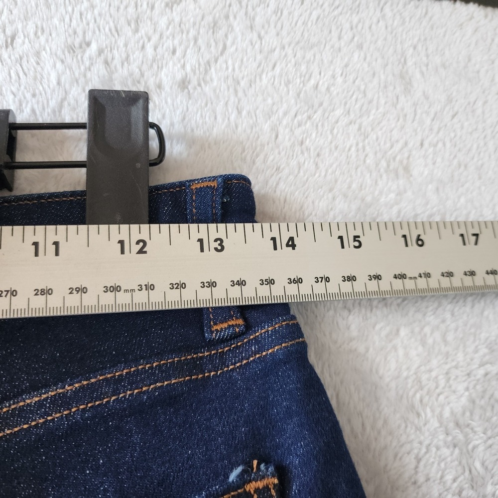 Madewell Jeans Womens Size 27 Petite Flare Curvy Stretch Dark Blue Wash 27P - Picture 11 of 14